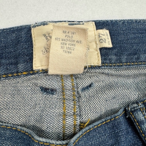 Rugby Ralph Lauren Jeans Size 27 Straight Leg Patch Work Distressed Vintage - Picture 5 of 16